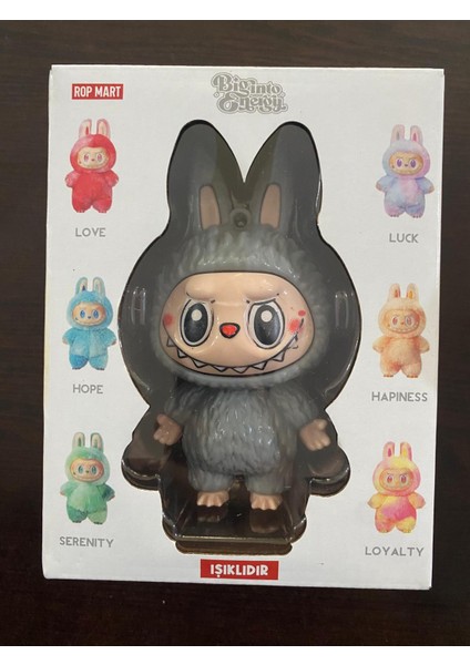 Süpriz Renk Labubu Sert Plastik Işıklı Figür Oyuncak 12 cm