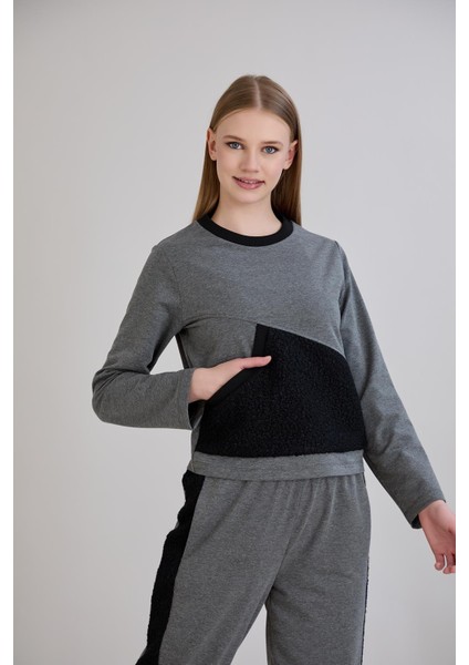 Triko Garnili Sweatshirt modelleri