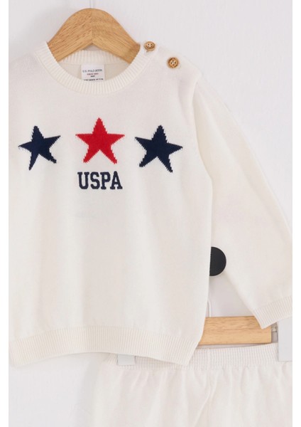 U.s.polo Erkek Bebek Triko 2li Takım - Ekru fiyatları