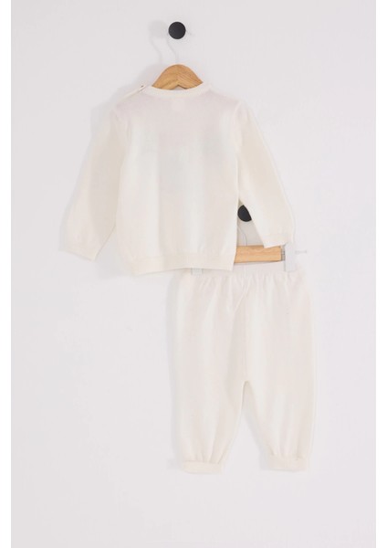 U.s.polo Erkek Bebek Triko 2li Takım - Ekru modelleri