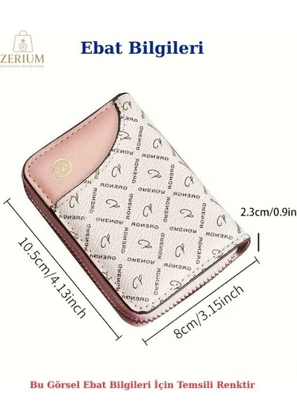 Vintage Tarzı Iki Renkli Ince Rfıd Korumalı Pu Deri Unisex Kartlık & Cüzdan