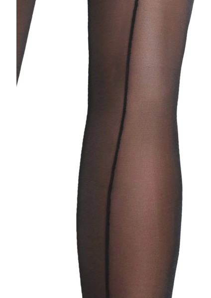 Siyah Nostalji Külotlu Çorap-licious