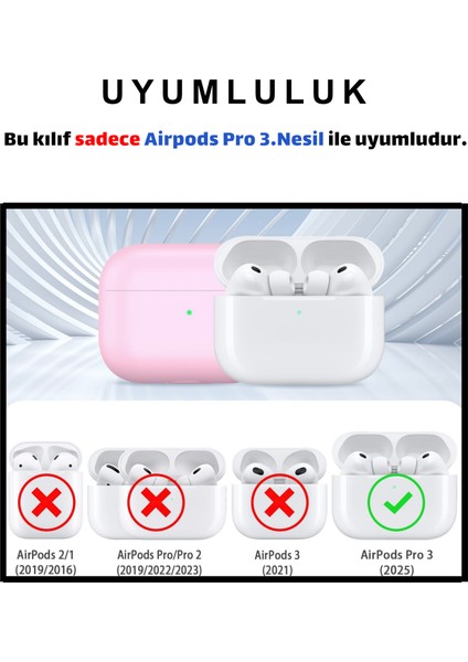 Pro 3. Nesil Uyumlu Pembe Premium Silikon High Quality Kulaklık Kılıfı (2.5 MM KALINLIK) fiyatları