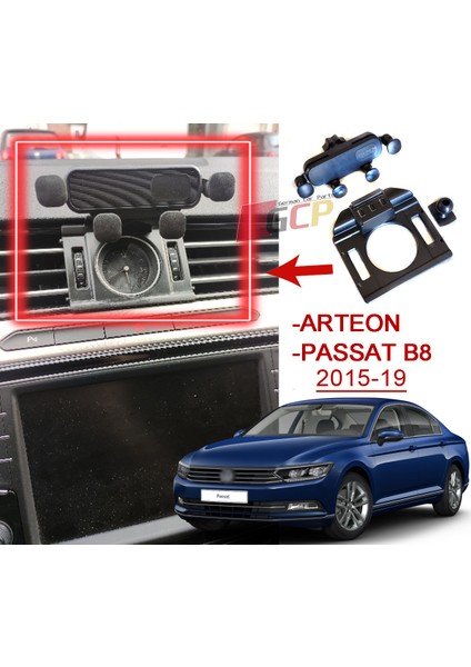 Passat B8 Telefon Tutucu - Passat B8 Özel Aparatlı Telefon Tutucu