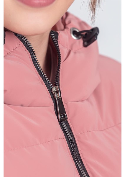 Kız Çocuk Kapüşonlu Nova Kumaş Kışlık Mont KM1010 indirimleri