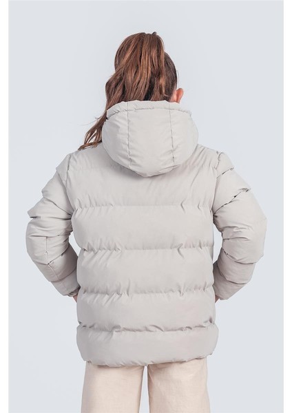 Kız Çocuk Kapüşonlu Nova Kumaş Kışlık Mont KM1010 fırsatları