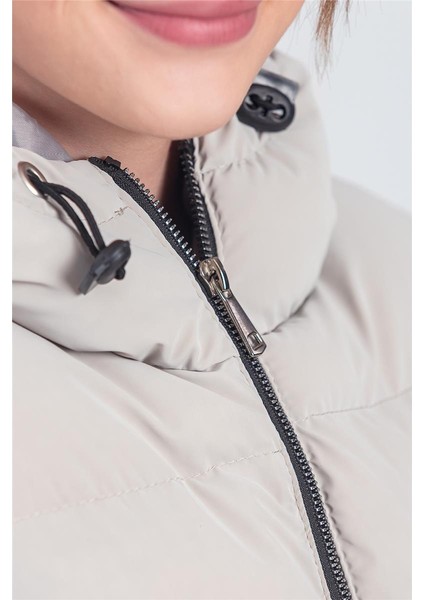 Kız Çocuk Kapüşonlu Nova Kumaş Kışlık Mont KM1010 indirimleri