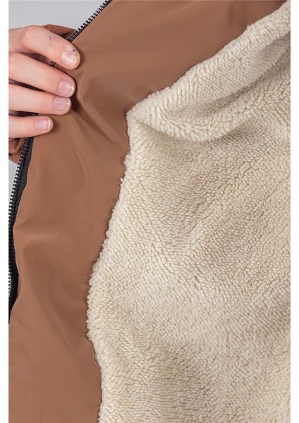 Kız Çocuk Kapüşonlu Nova Kumaş Kışlık Mont KM1010 indirimleri