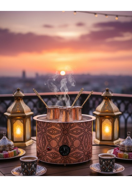 Kumda Kahve Makinesi-Kumda Türk Kahvesi Makinesi-Bakır Kahve Makinesi- 27*27*20 fırsatları