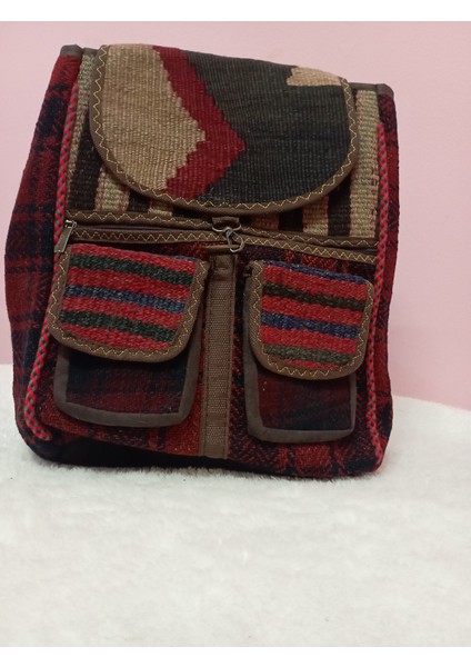 Otantik Eldokuması Unisex Sırtçantası