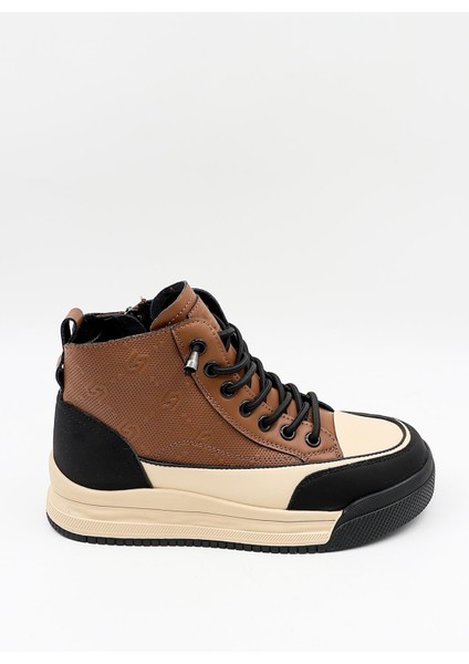 Kristebell Ithal Bağcıklı Sneaker Kadın Spor Bot 2035 - Vizon - 36