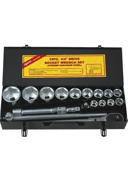 Rıco 3/4 Altı Köşe Ağır Lokma Takımı Seti 19 Parça fiyatları