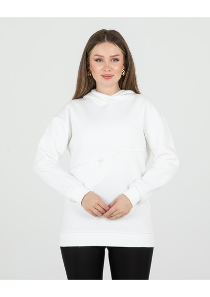 Cep Fermuarlı Kapüşonlu Sweatshirt fiyatları
