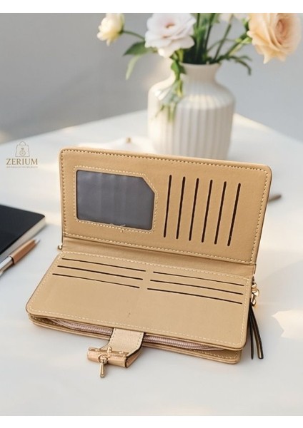 Vintage Yaprak Desenli Uzun Saplı Pu Deri Kadın Cüzdan & Kartlık fırsatları
