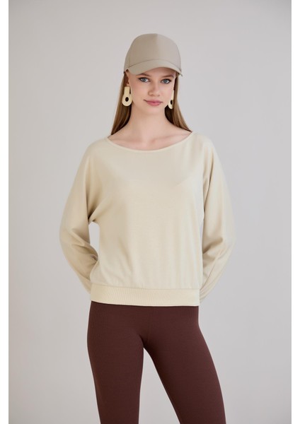 Kol Etek Kaşkorse Geniş Yaka Sweatshirt modelleri