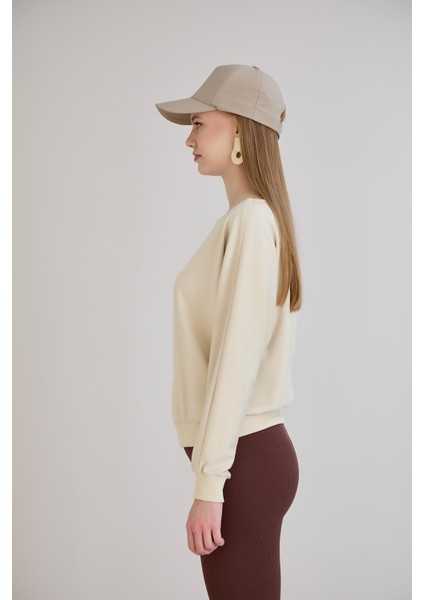 Kol Etek Kaşkorse Geniş Yaka Sweatshirt indirimleri