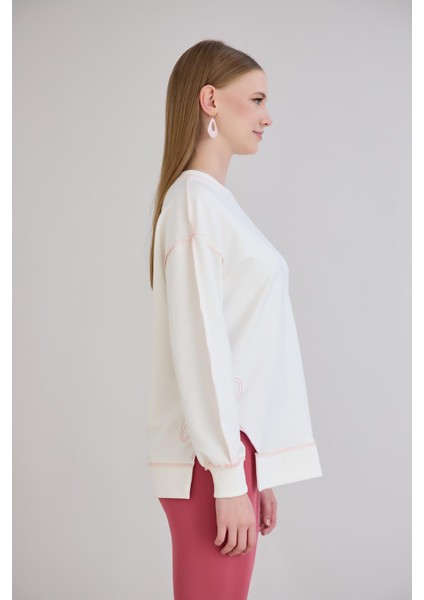 Overlok Dikişli Sweatshirt
