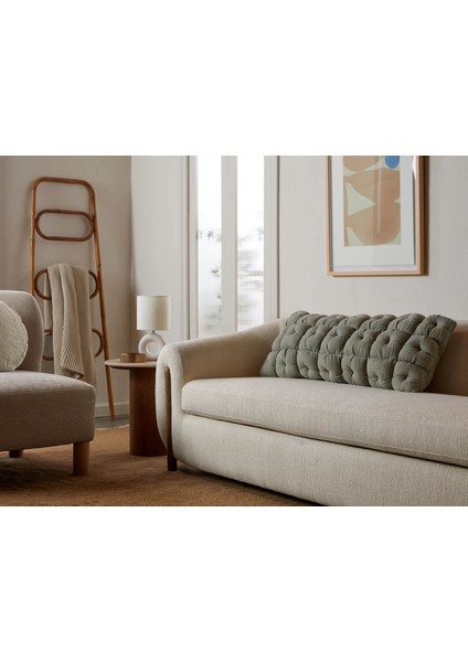 Keten Müslin Dekoratif Yastık -Yosun Yeşili modelleri