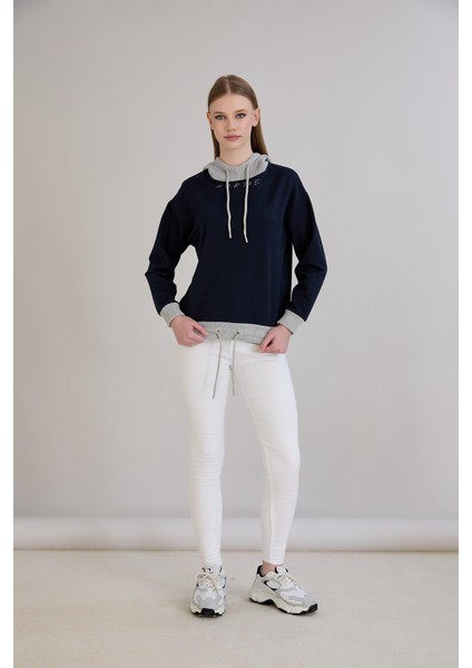 Kordonlu Triko Kapşonlu Sweatshirt modelleri