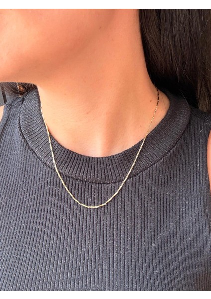 Xuping 14K Özel Seri Italyan Çubuk Gold Zincir Kolye fiyatları