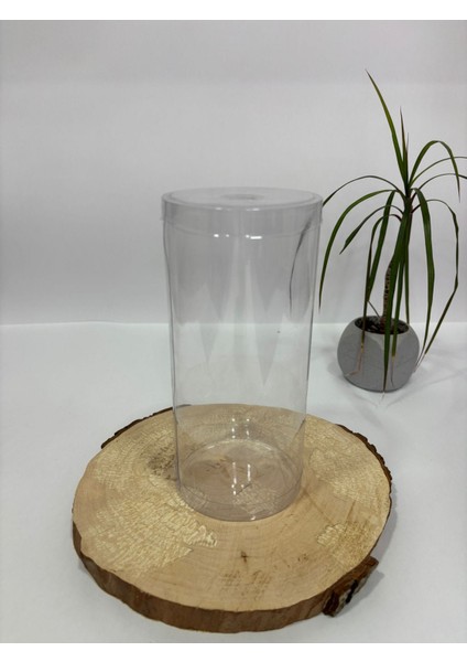 Silindir Asetat Kutu Çap 9 cm Yükseklik 17 cm [20 Adet]