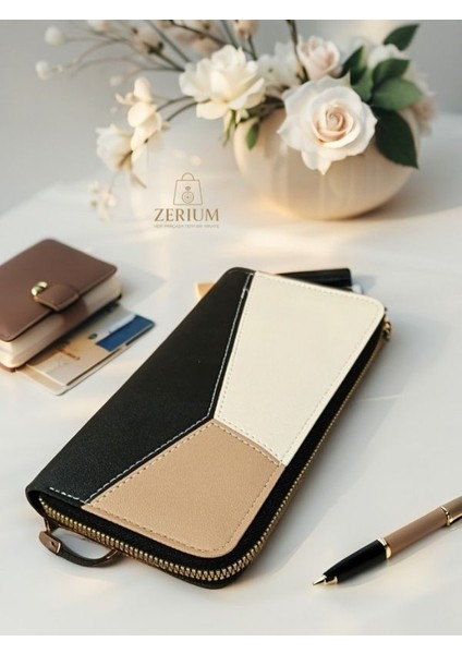 Çok Fonksiyonlu Şık Kadın Telefon Kartlık Cüzdan & El Çantası Pu Deri modelleri