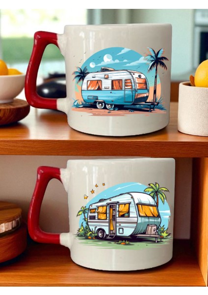 Karavan Baskılı Kupa - Erkeğe Hediyeler, Erkek Arkadaş Hediye, Bebek Hediyelikler