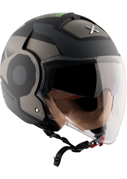 Striker Ultron Açık Kask Siyah-Gri