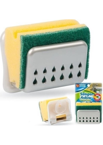 ® Pratik Mutfak Lavabo Vantuzlu Bulaşık Süngeri Askısı Aparatı modelleri