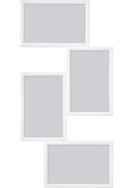 Yllevad Kolaj Çerçeve Beyaz 10.3 x 15.3 cm 4 Fotoğraflık