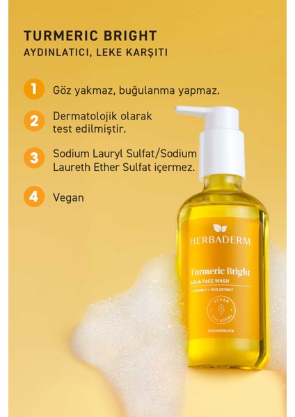 Turmeric Bright, Aydınlatıcı Yüz Temizleme Jeli 250 ml