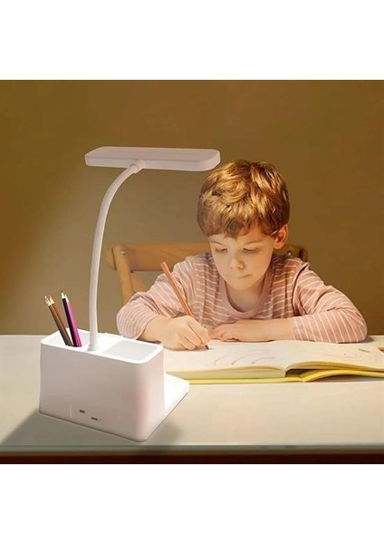 Evyora® Kalemlikli Usbli Dokunmatik 3 Kademeli 360 Derece Özel Göz Korumalı LED Lityum Masa Lambası fiyatları