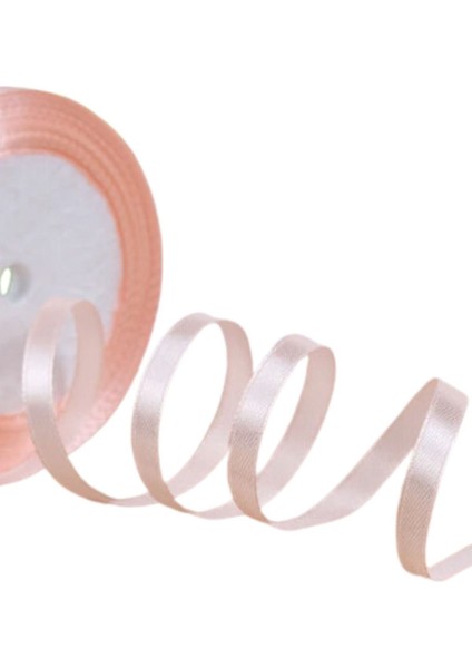 Saten Kurdele 6 mm Pudra 10 Metre