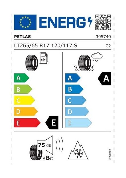 265/65 R17 Tl 120/117S Peaklander A/t Oto 4 Mevsim Lastiği(Üretim Yılı: 2025) fiyatları