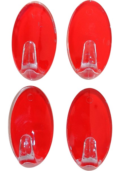 4 Adet Plastik 5x3 cm Kendinden Yapışkanlı Şeffaf Güçlü Askı Kapı Duvar Askıları Ağır Yük Taşıma Askısı fiyatları