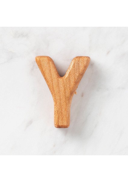 Hobi Baby Organik Ahşap Harf - Y