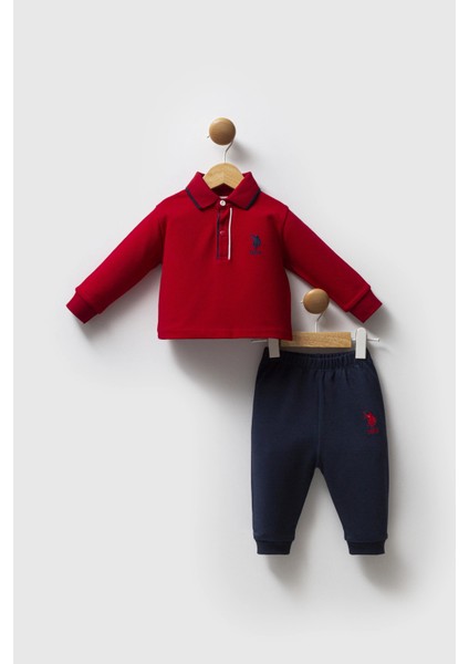 U.s.polo Assn Erkek Bebek 2 Li Takım - Kırmızı