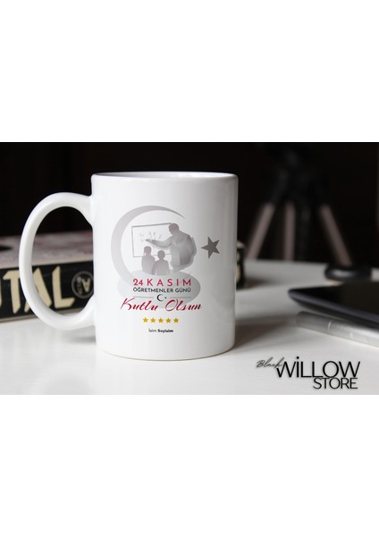 Öğretmenler Günü Temalı Kişiye Özel Seramik Kupa Bardak