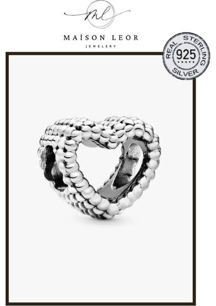 Boncuklu Kalp Küresi Charm