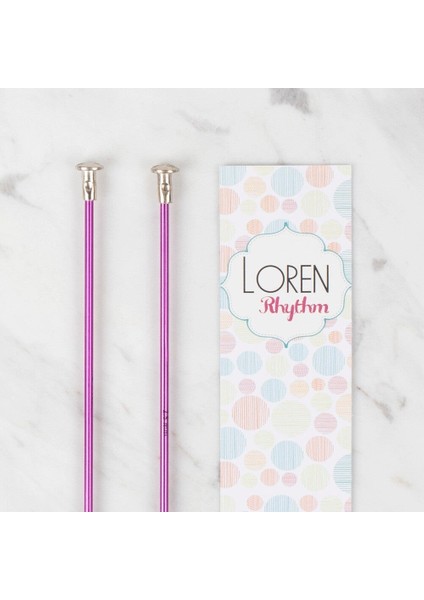 Loren Rythm 2,5mm Mor Renkli Metal Örgü Şişi fiyatları