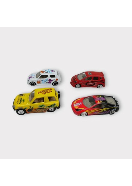 Maxx Wheels 4 Lü Metal Araç Seti - Şehir Araçları (Lisinya) modelleri