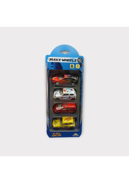 Maxx Wheels 4 Lü Metal Araç Seti - Şehir Araçları (Lisinya) fırsatları
