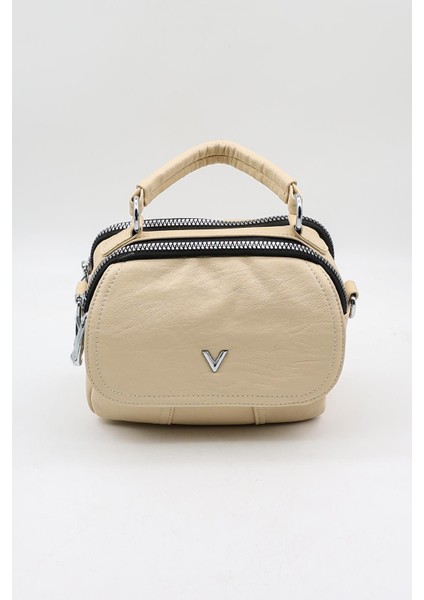 Marka Ithal Yıkamaderi Bayan Çanta KB786 Bej