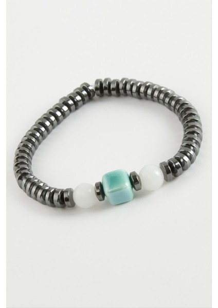 Sepetim Cam - Hematit Doğaltaş Bileklik-Antrasit fiyatları