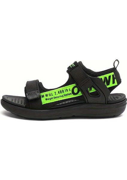 Tcherchı Erkekler Için Trendy Serin Burnu Açık Sandalet, Nefes Alabilen Hafif Kaymaz Spor Sandalet (Yurt Dışından)