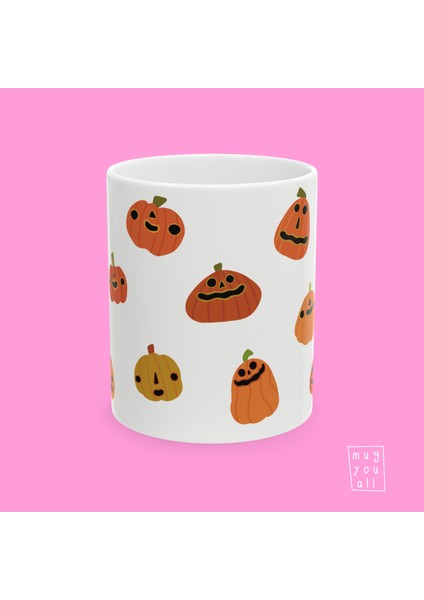 Pumpkin Season – Balkabaklı Halloween Kupa – Sonbahar Temalı Porselen Hediye Kupa