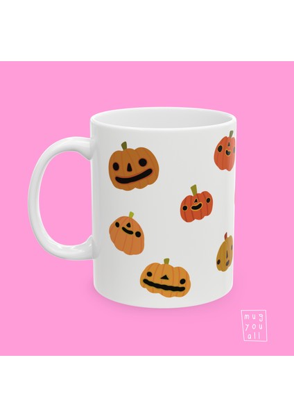 Pumpkin Season – Balkabaklı Halloween Kupa – Sonbahar Temalı Porselen Hediye Kupa fiyatları