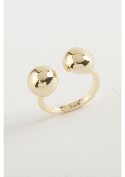 Sepetim Top Metal Yüzük-Gümüş Rengi