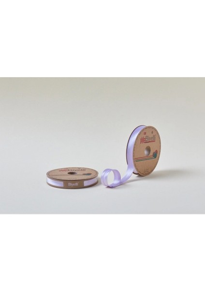 Biye Saten Katlı 009 Lila 2 cm 25 Metre %100 Polyester