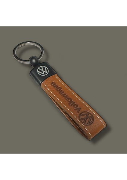 Volkswagen ve Logolu TERMO Deri Anahtarlık (Kahverengi) fiyatları